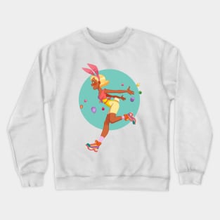 Easter bunny girl Crewneck Sweatshirt